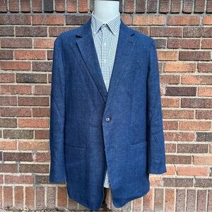 Bonobos Lanificio Fortex Men’s Linen Blazer Blue 44L